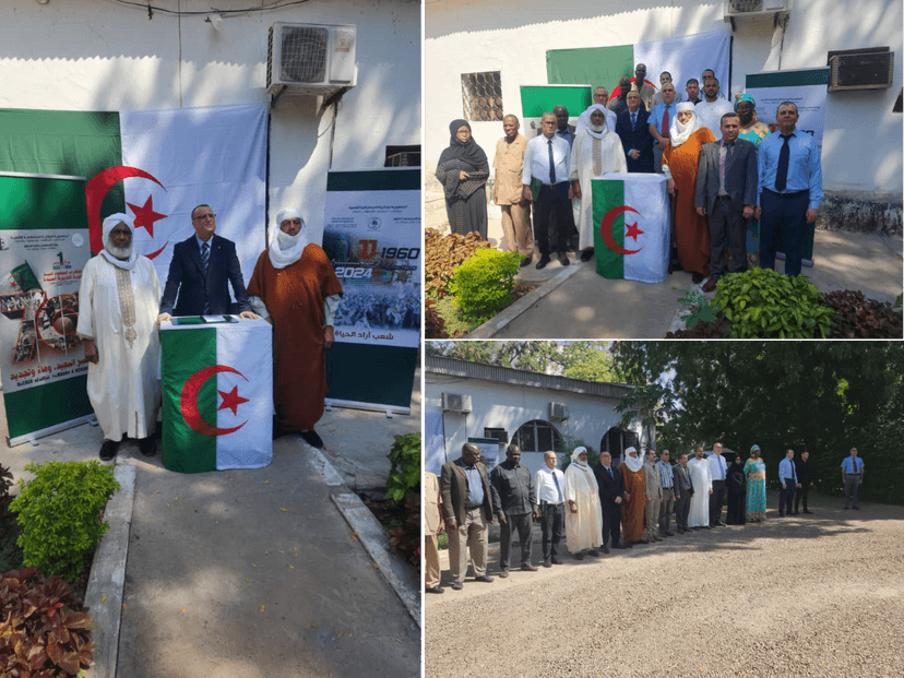 L'ambassade d'Algérie à N'Djamena a commémoré le 64ème anniversaire des manifestations du 11 décembre 1960, où un stand a été tenu au siège de l'ambassade en présence des cadres et employés de l'ambassade, ainsi que de la présence distinguée de notables d