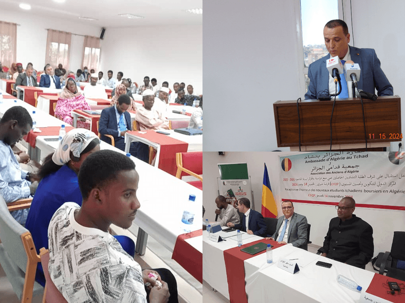 L'ambassade d'Algérie à N'Djamena, en coordination avec l'Association des étudiants tchadiens en Algérie, a organisé une cérémonie d'orientation au profit des nouveaux étudiants tchadiens boursiers en Algérie.